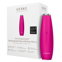Мікрострумова ручка для підтяжки обличчя GESKE MicroCurrent Face-Lift Pen 6 в 1 пурпуровий
